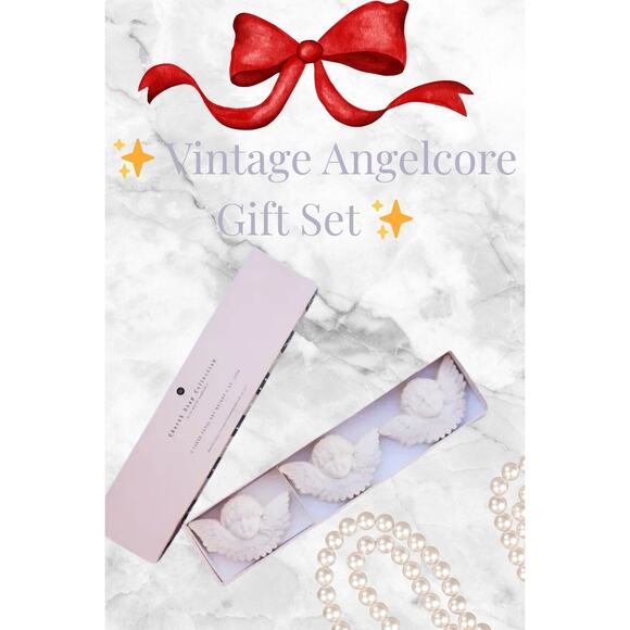 Vintage Saks Cherub Soap Gift Set Angelcore NIB - Picture 1 of 8